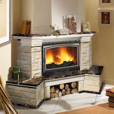 Портал для каміна з піщанику угловой Rain EW135C